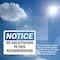 Signmission No Solicitation In This Neighborhood OSHA Notice Sign, Vinyl Decal, 10in W x 7in L, 2PK OS-2PACK-NS-D-710-L-14815 - alternate 5